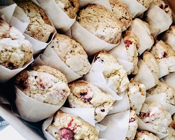 tray of scones